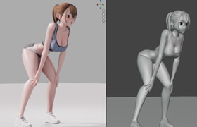 FlyCat - Anime Character Modeling & Animation full real time process
