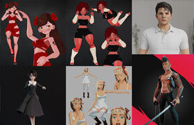 BlenderKit Characters Pack 1