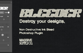 BLEEDER - Photoshop 墨水晕染插件，非破坏性墨水晕染插件