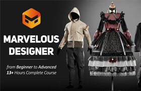 Artstation - Marvelous Designer - Beginner to Advanced - 13+ Hours Complete Course