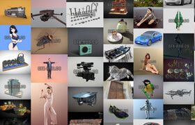 PBR Game Cars Sketchfab 3D-Models Bundle 1 January 2026