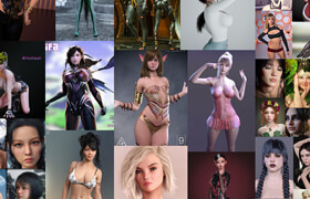 Daz3D - Male and Female 3D Characters Bundle For Genesis 8 & 9 - 2025