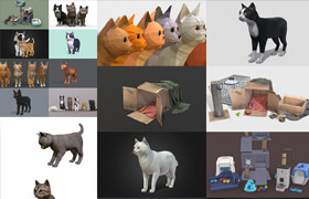 Sketchfab 3D Models - Cats Pack