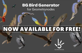 Bird Generator Geometrynodes