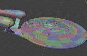 Maya - Star Trek Kelvinverse Enterprise Studio Asset - 模型  ​