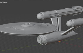 U.S.S. Enterprise - Star Trek Discovery Studio Asset - 模型