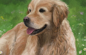 Udemy - Paint a Cute Dog in Krita Fun Beginner Digital Art Process