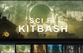 Artstation - Sci-Fi Kitbash - Volume 1 - 模型