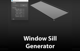 ArchViz Tools Window Sill Generator