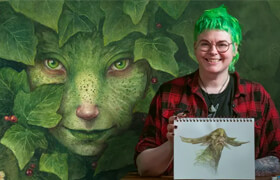 Domestika - Fantasy Drawings in Graphite and Watercolor A Field Guide