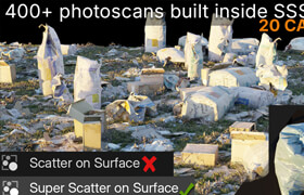 Superhivemarket - Super Scatter On Surface, 400+ Photoscans Covering 20 Categories - 模型