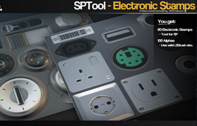 Artstation - SPTools - Electronic Stamps - 3d笔刷