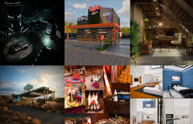 Blender 3D Scenes Pack 18 - 模型