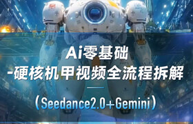 【正版】AI零基础-硬核机甲视频全流程 （seedance2.0+Gemini）