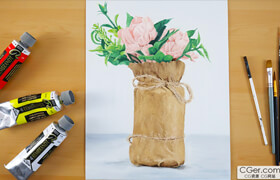 Udemy - Oil Painting Flowers Paint a Rose and a Bouquet