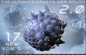 Artstation - The Ultimate Dragon Scale VDM Brush Pack 2