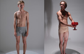 Artstation - A Mix Male Anatomy- Photo Reference Pack For Artists 443 JPEGs noAI - 参考照片