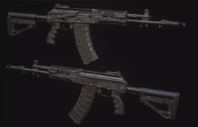 CGTrader - AK 12 Low-poly 3D model - 模型