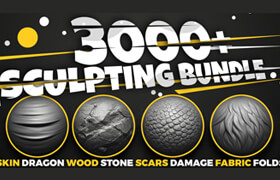 Superhivemarket - Blender - 3000+ Blender Sculpting Brushes - Asset Browser [03.01.2026 Update]