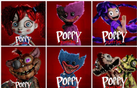 Poppy Playtime -  Chapter 5 Characters Collection for Blender