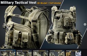 Artstation - Military Tactical Vest Full Tutorial