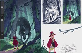 Udemy - Book illustration first spread