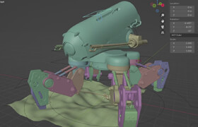 Udemy - Mechanical Rigging in Blender Battle Drone