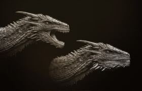 Artstation - Dragon Heads Volume1 by Bernhard van der Horst - 模型