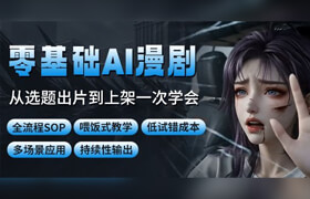 【正版】零基础 AI 漫剧实战训练【持续更新，含群服务】
