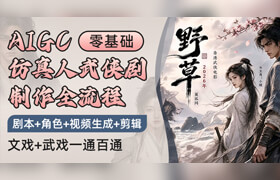 【正版】AIGC 仿真人武侠剧制作全流程