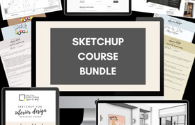 The Little Design Corner - SketchUp Beginner + Intermediate Course Bundle