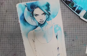 Udemy - Monochrome Watercolor Portraits Ink Glaze Shade