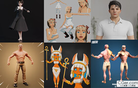 BlenderKit Сharacters Pack 5 - 3D Model - 模型