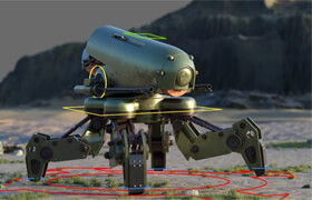 Udemy - Mechanical Rigging in Blender Battle Drone