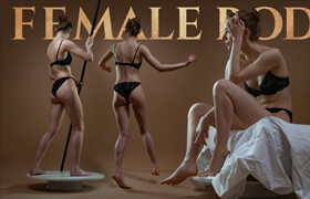 ArtStation - Female Body and Portraits Photo Reference Pack For Artists 770 JPEGs - 参考照片