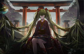 Coloso - Anime-Style Illustrations Composition and Photobashing