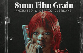 Dopamine Frame - 8mm Film Grain Overlays - 视频素材