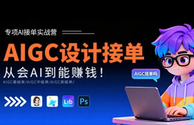 【正版】AIGC设计接单实战课 - 零基础学AI到变现！