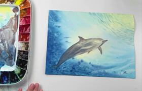 Udemy - Learn to Paint Dolphin with Watercolor Step-by-Step Class