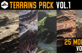 ArtStation – Terrains Pack Vol.1 - 模型