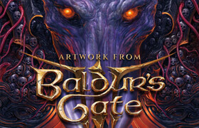 Artwork from Baldurs Gate 3 - book
