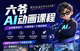 【正版】AI动画多案例实战教学【产品动画 | AI漫剧 | AI动画|TVC广告|AI短剧】