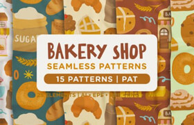 Bakery Shop Seamless Pattern - 图案