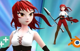 Udemy - Anime Character Creator Make 3D Anime Characters in Blender