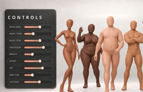 Bodiez - Customizable Male & Female Base Meshes - 插件