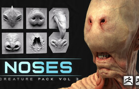 Artstation - 44 Noses - High Detailed Noses For Creatures - 模型
