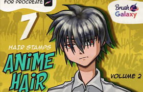 Brush Galaxy - ANIME HAIR Brush Pack Vol 2