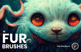 Masterbundles - FUR Brushes Realistic Procreate Fur