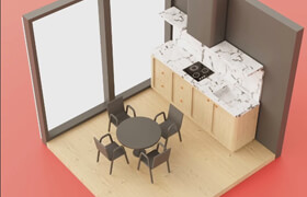 Udemy - Kitchen Design in 3ds Max and Corona Renderer